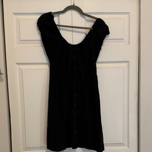 Madewell Linen Black Women's Dress - never worn